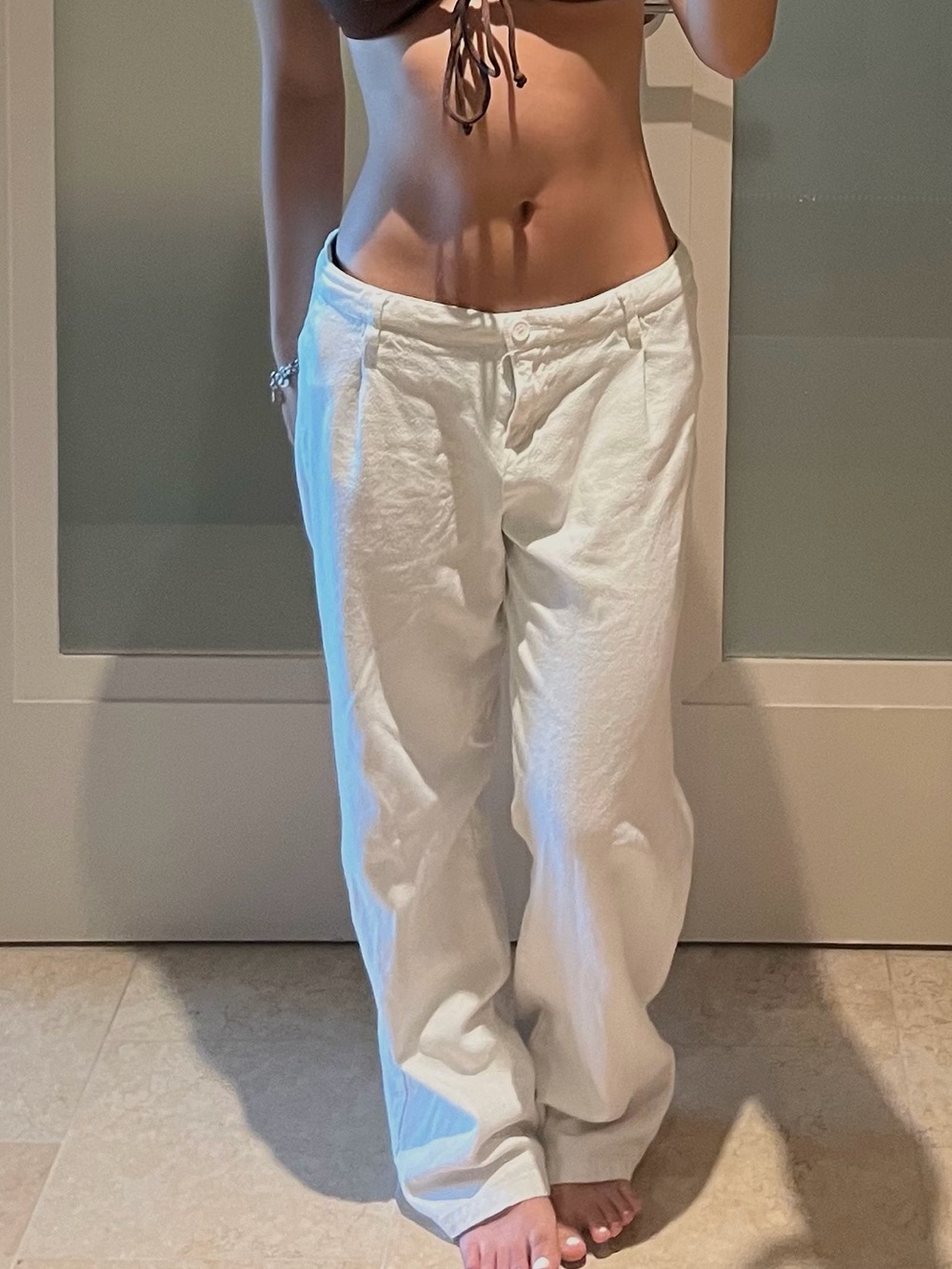 Brandy white pants